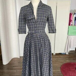 Miss Candyfloss Limited Edition 50’s Tartan Idda Swing Dress